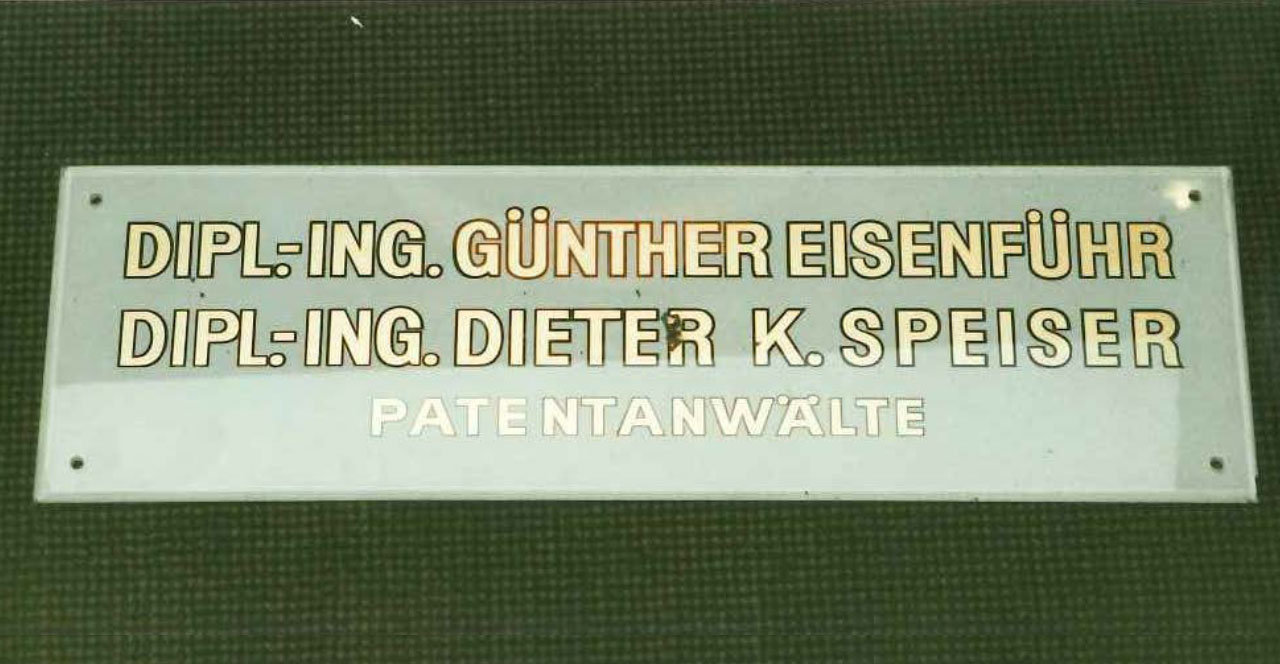 Gründung der Sozietät Eisenführ & Speiser